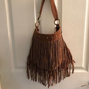Aldo Suede Fringe Purse